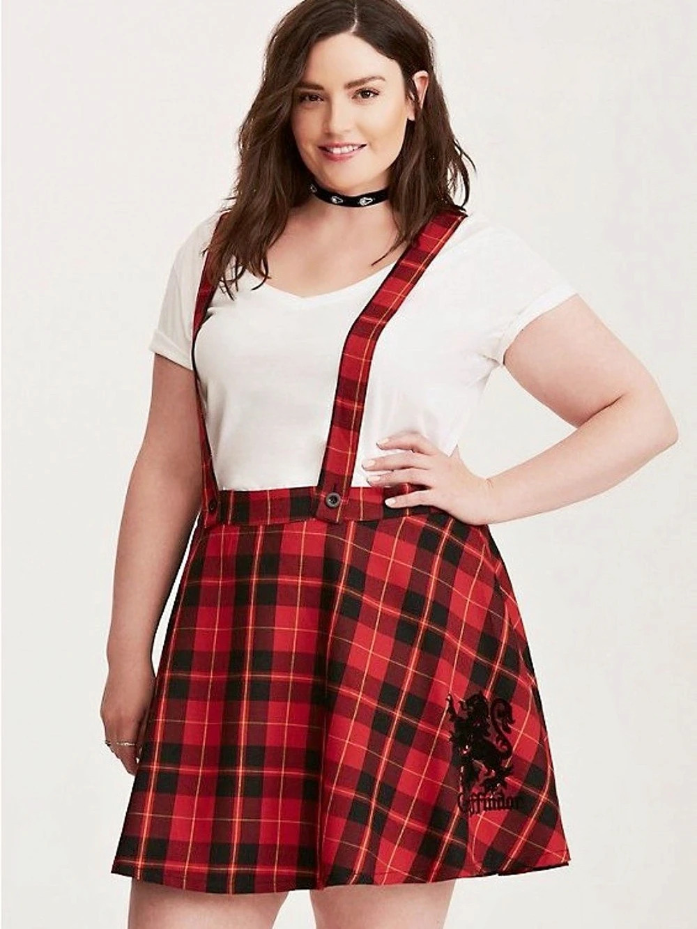 NWT Torrid Harry Potter Gryffindor Suspender Skirt SZ 14